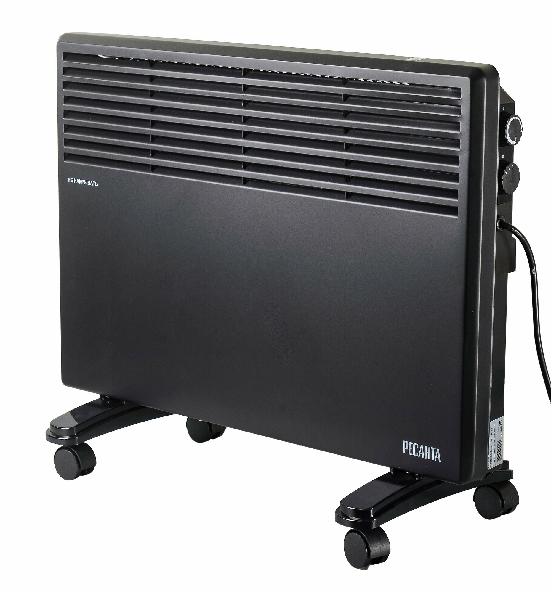 Конвектор электрический Ресанта ОК-1600Ч, обогреватель для дома 1600Вт