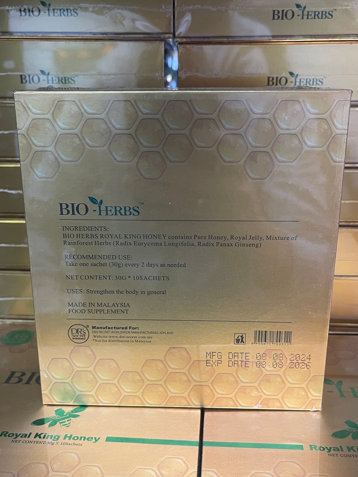 Королевский мед Royal King Honey BIO-HERBS (биомед). Для эрекции, потенции, при простатите — фото 1