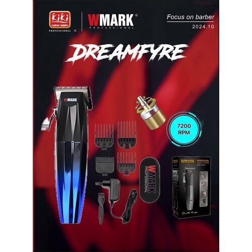 Машинка для стрижки волос WMARK NG-222, 0,5-9 мм, нержавеющая сталь, синяя