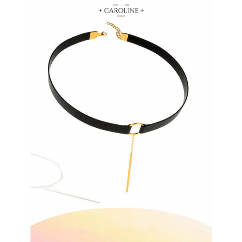 фото Чокер caroline jewelry, длина 31 см, золотой