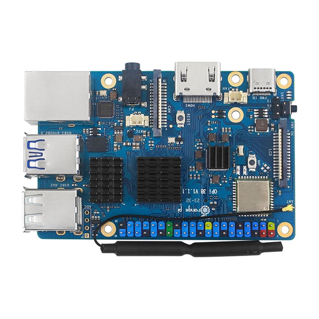3 шт./компл. радиатор, алюминиевый радиатор, крутой для макетной платы Orange Pi 3B — фото 1