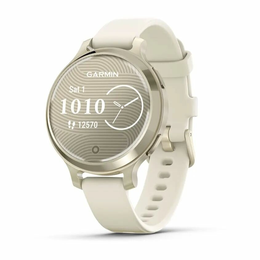 Умные часы Garmin Lily 2 Active Lunar Gold With Bone Silicone Band