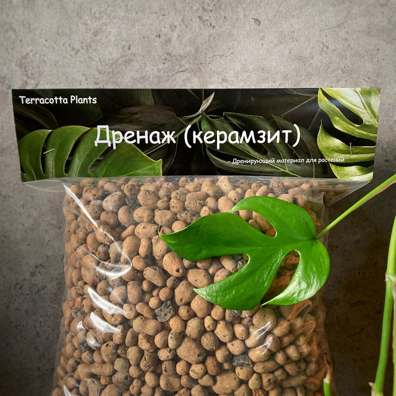Керамзит для растений 4 литра, дренаж для цветов Terracotta Plant, для комнатных растений, фракция 5-10мм — фото 1