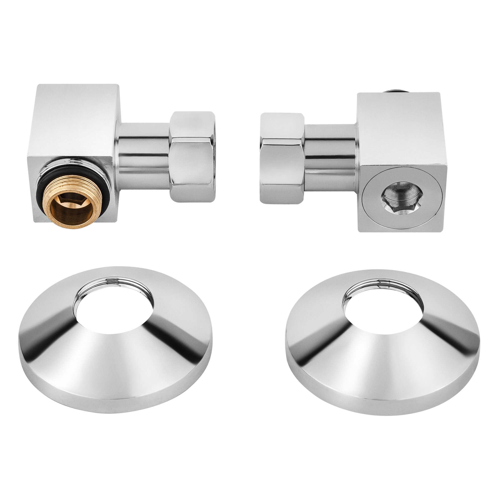 Угловое соединение для подключения полотенцесушителя 3/4