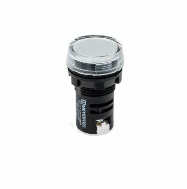 Сигнальные LED-лампы MT22-S31, цвет белый, 220V AC/DC IP65 (упак. 1шт)