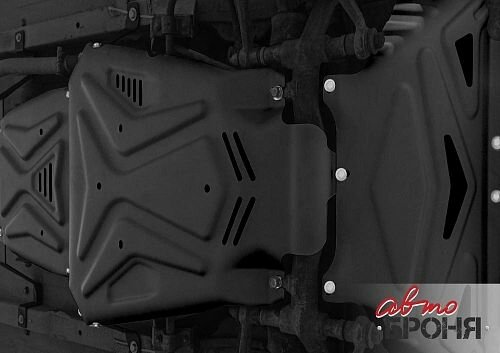 Комплект защит картер + КПП + РК + комплект крепежа, Автоброня, Сталь, Lada Niva Legend 2021-, V-Все/Lada 4х4 1977-2021, V - все — фото 1
