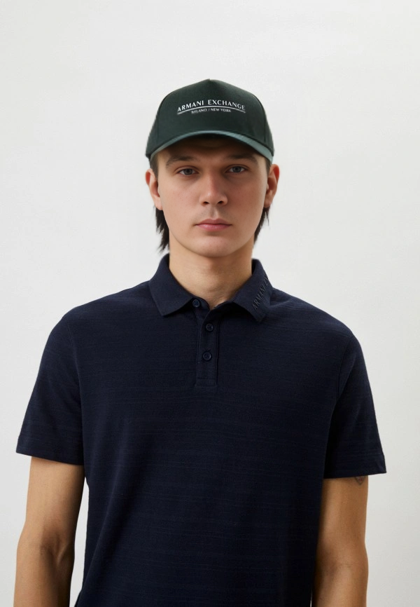 Кепка Armani Exchange для мальчиков и мужчин, размер OneSize, темно-зеленый