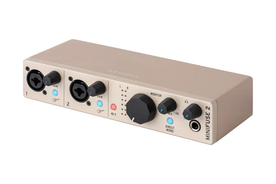Arturia MiniFuse 2 Champagne Аудиоинтерфейс USB, 24бит/192кГц, цвет шампань