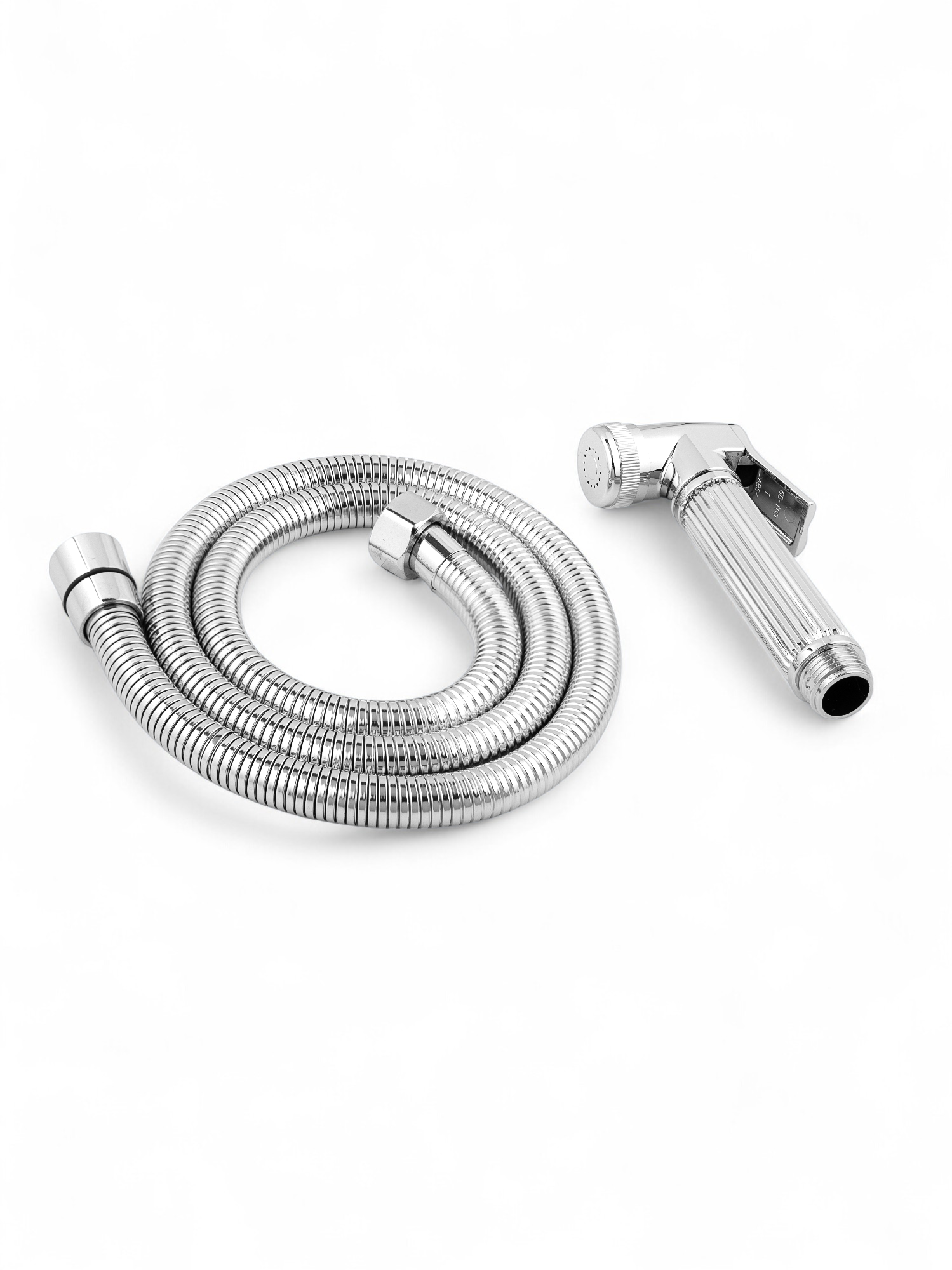 Гигиенический душ для унитаза со смесителем настенный, лейка гигиенического душа и шланг, цвет глянцевый хром — фото 1