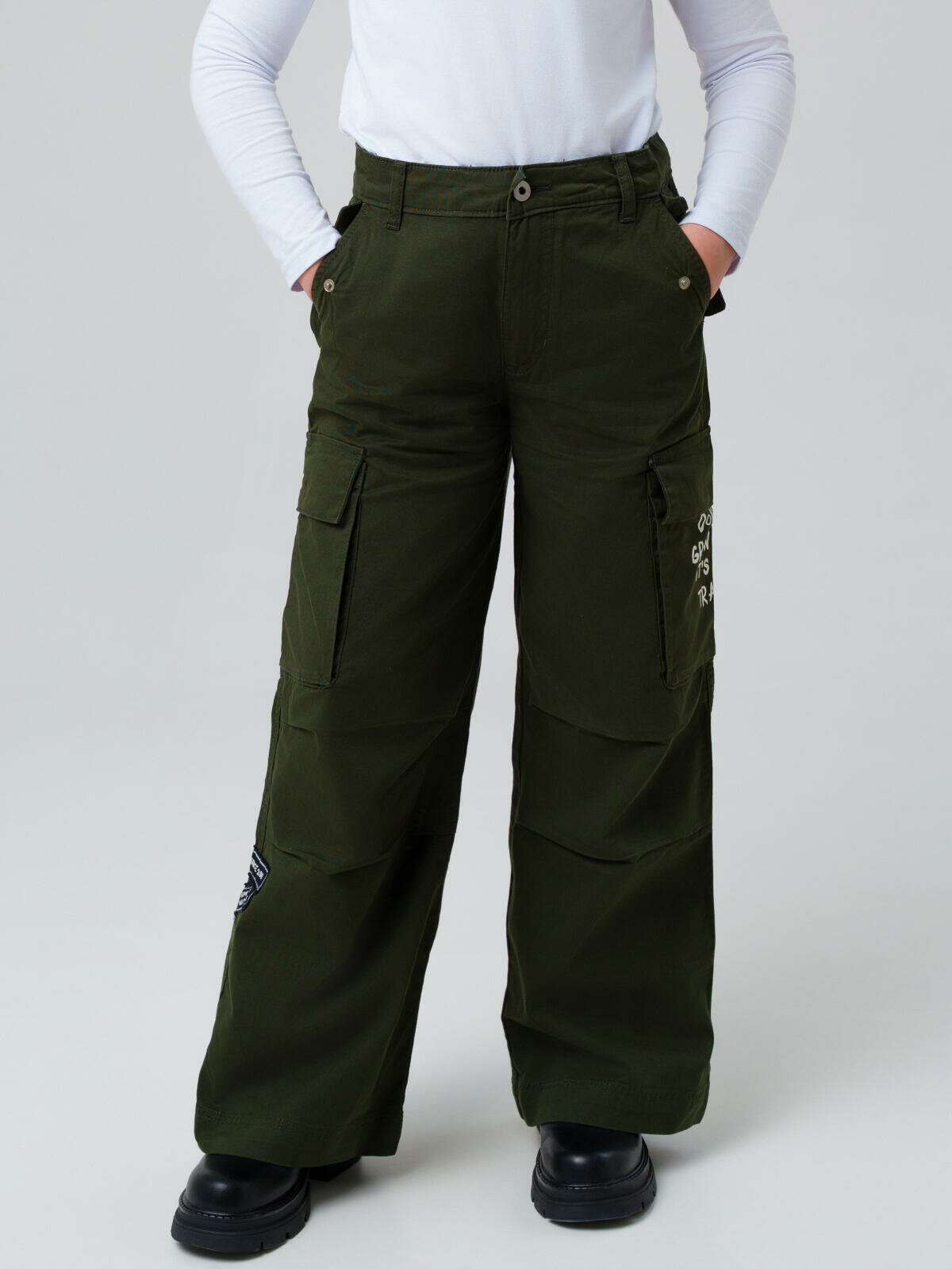 Брюки сноубордические playToday размер 152  хаки