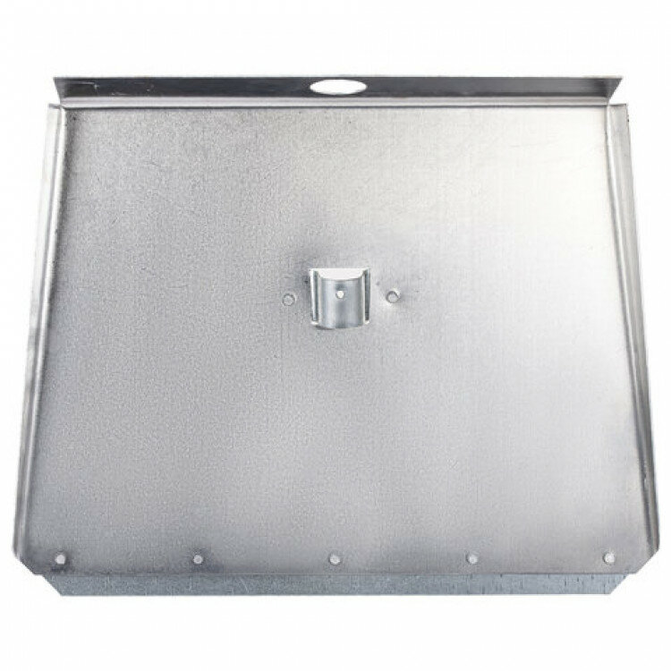 Лопата снеговая трехбортная 46х35 см ЛА-3б алюминий 15 мм планка металлическая на клепках без черенка грандмастер 700344