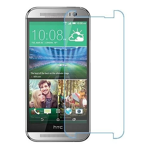 HTC One (M8) dual sim защитный экран из нано стекла 9H одна штука