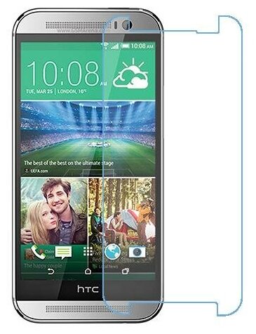 HTC One (M8) dual sim защитный экран из нано стекла 9H одна штука