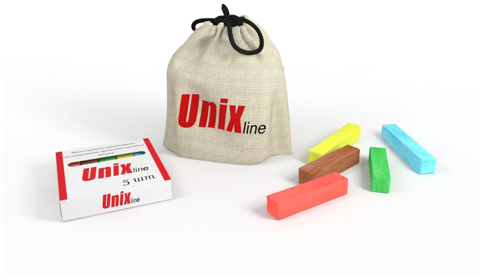 Мелки для рисования на батуте UNIX Line, 5 шт. UNIXLINE