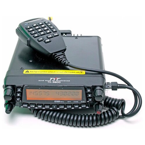 Рация TYT TH-9800 Черная / Автомобильная радиостанция с радиусом 50 км / UHF; VHF
