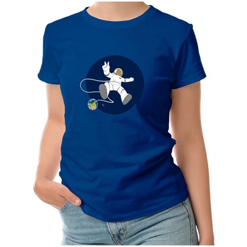 фото Футболка roly, размер l, синий