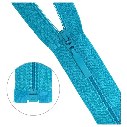 фото Молния витая тип 6 1 замок 75см arta (549 бирюза) 5 шт