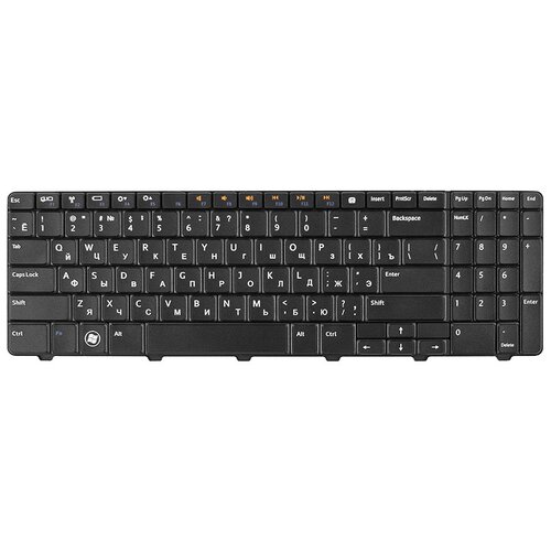 Клавиатура для ноутбука Dell Inspiron M5010 N5010 Series Плоский Enter Черная без рамки PN NSK-DRASW 0R 95000₽