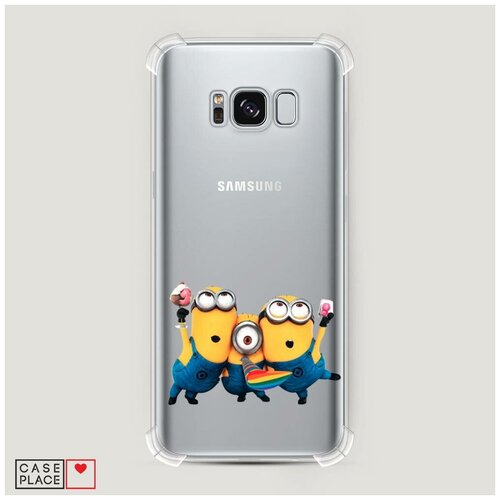 фото Чехол силиконовый противоударный samsung galaxy s8 с днем рождения! case place