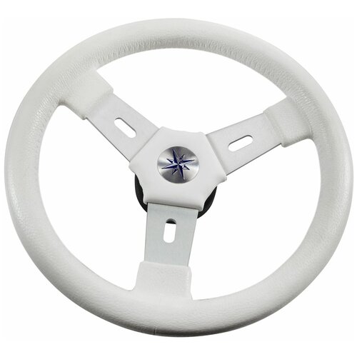 колесо рулевое elba спицы серебрянные 320 мм белый Рулевое колесо ELBA обод белый, спицы серебрянные д.320 мм VN70311-08