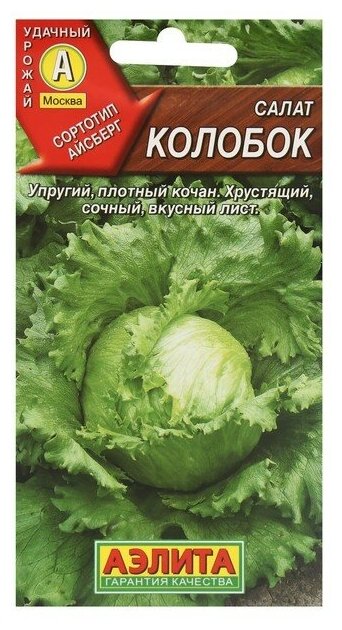 Семена Салат "Колобок кочанный" тип Айсберг, 0,5 г