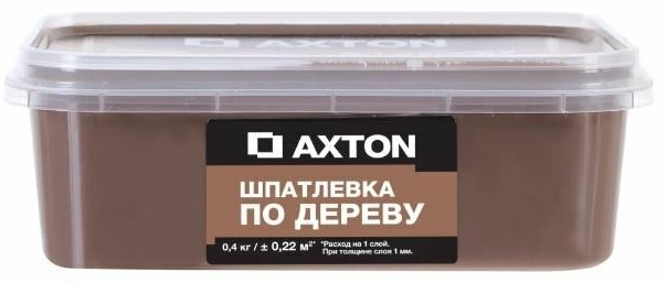 Шпатлёвка Axton для дерева 0.4 кг хани