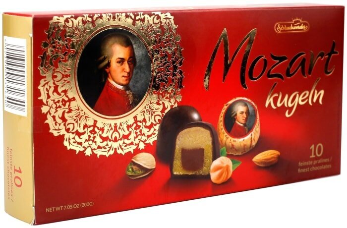 Конфеты Schluckwerder Mozart Kugeln шоколадные 200г