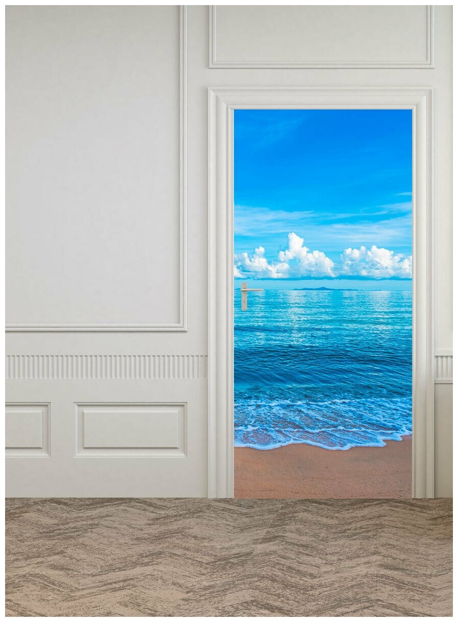 Фотообои на двери HARMONY Decor HDD-099 Морской пляж 97 х 202 см самоклеющиеся