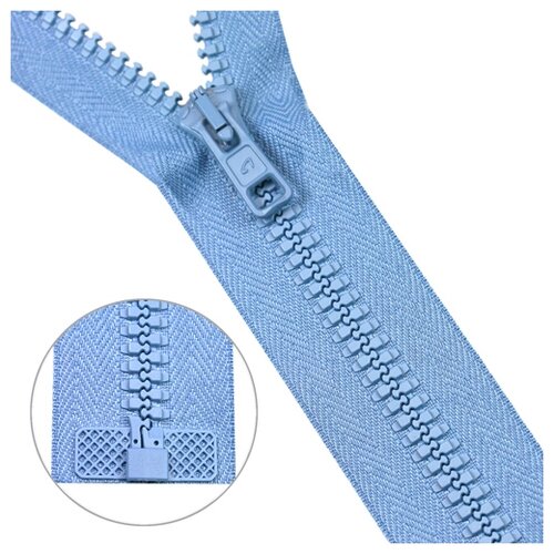 фото Молния трактор тип 10 (6мм) 1 замок 40см arta (039 голубой) 5 шт