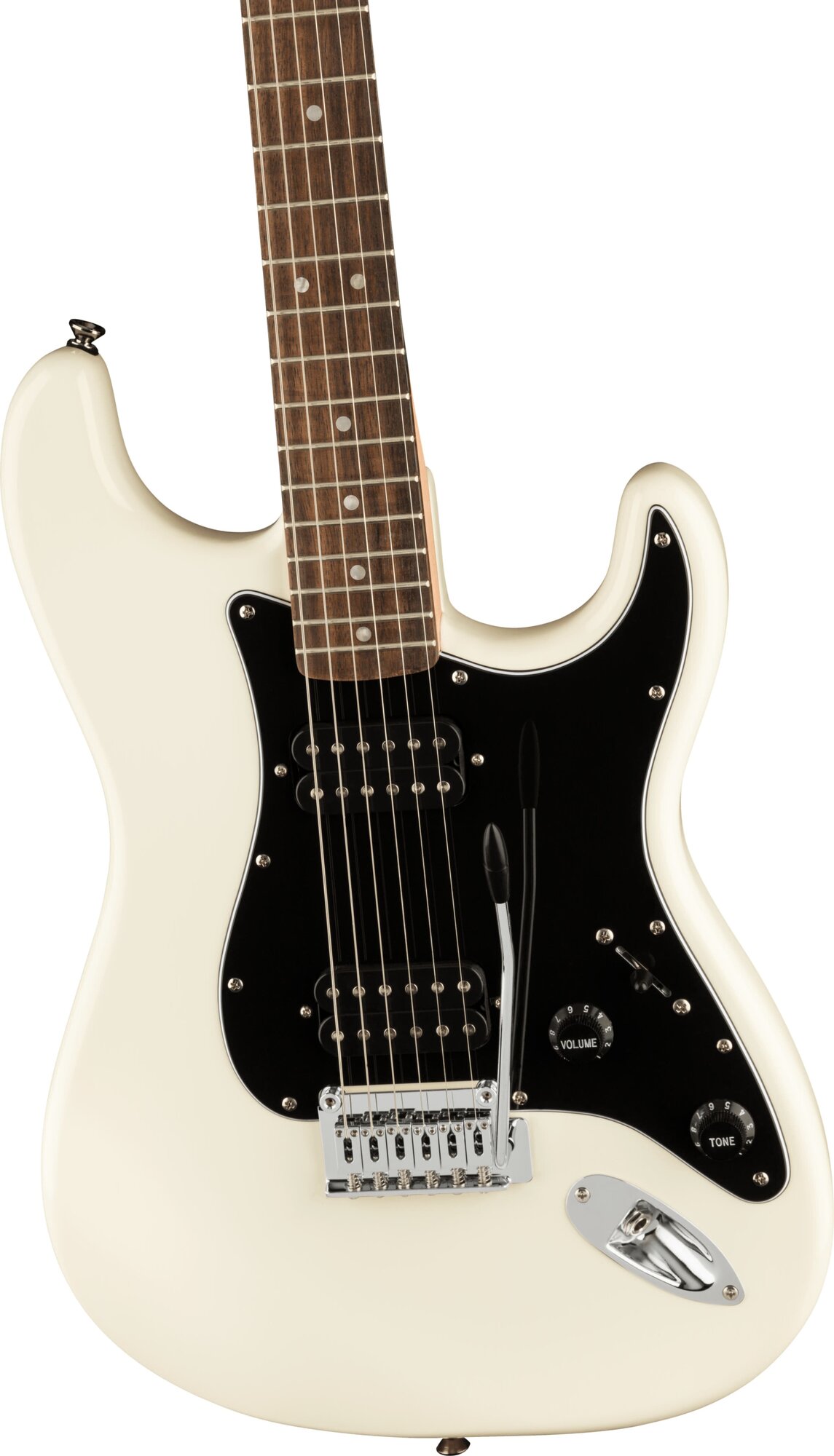 FENDER SQUIER Affinity Stratocaster HH LRL OLW электрогитара, цвет белый