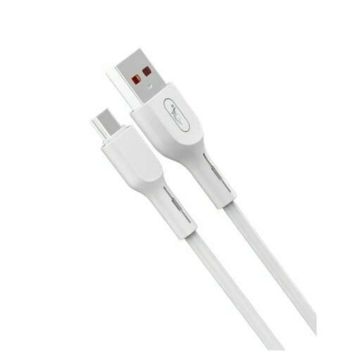 Кабель USB - micro USB Skydolphin 2.4A, длина 1 метр, белый, S58V кабель usb micro usb skydolphin s03v белый 1 шт