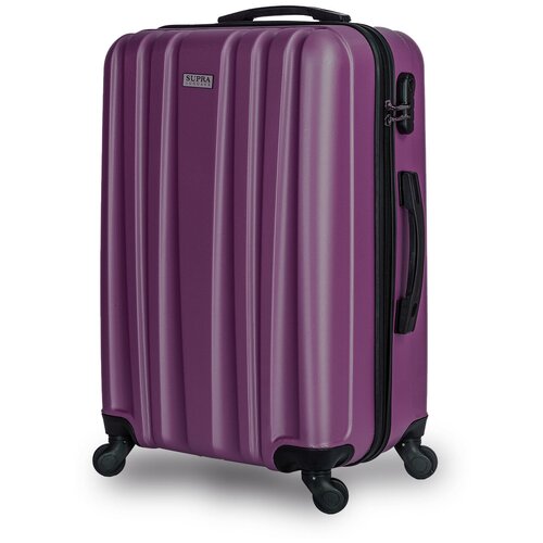 фото Чемодан легкий supra luggage из abs пластика, кодовый замок с индивидуальной настройкой кода, 80 литров, 4 колеса с поворотом на 360 градусов