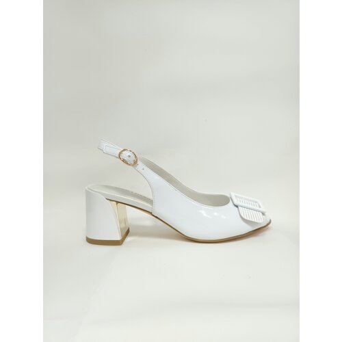 Женские туфли белые открытые Respect VS56-125960, кожа,размер 38