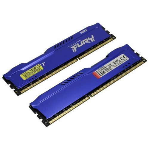 Оперативная память KINGSTON DDR3 16Gb (2x8Gb) 1866MHz pc-15000 FURY Beast Blue (KF318C10BK2/16)