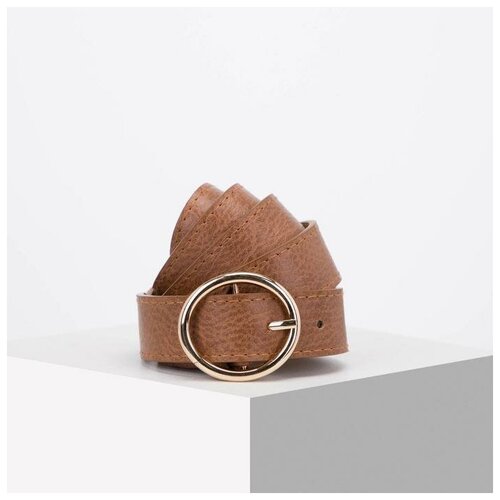 фото Пк кидс тойз дв ремень женский, ширина 2,8 см, винт, пряжка металл, цвет светло-коричневый mikimarket