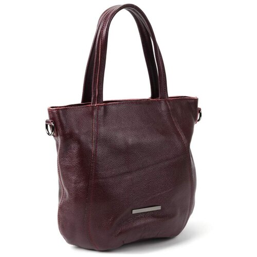 фото Женская кожаная сумка 18624 марун decoratta