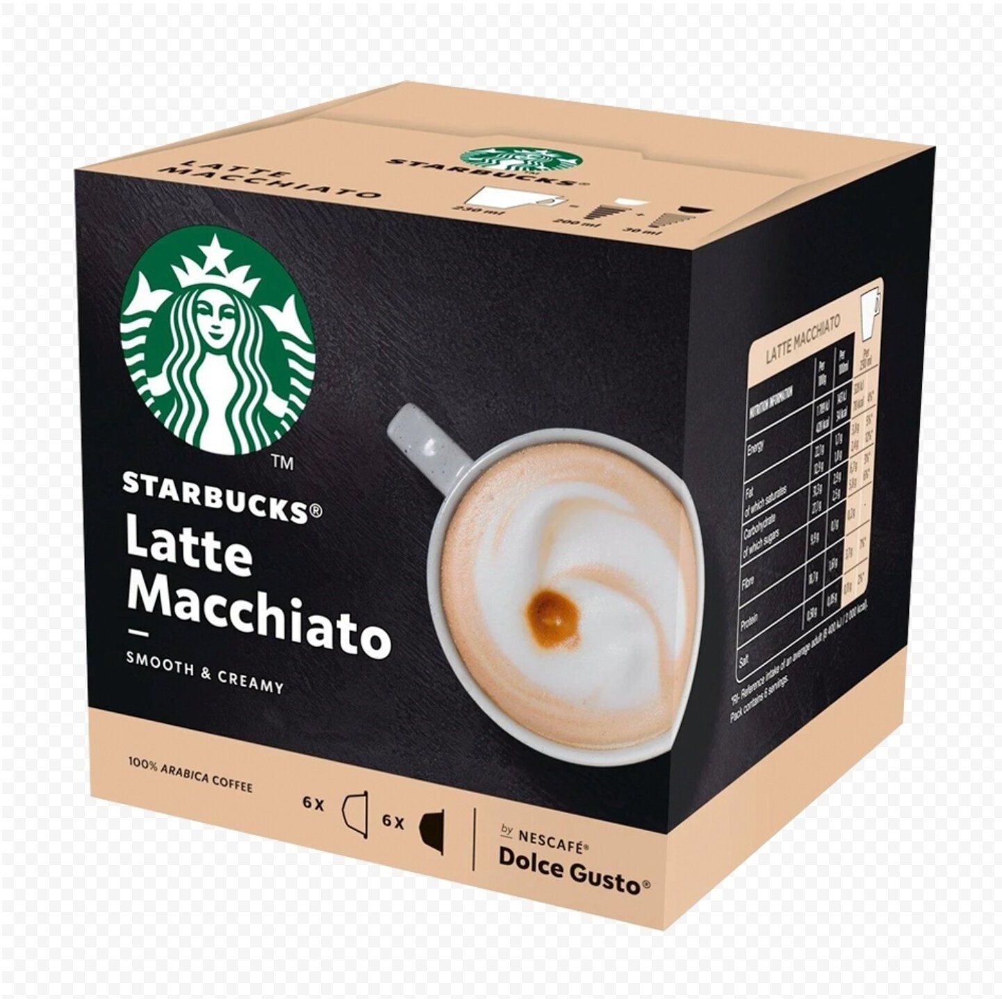 Кофе в капсулах Starbucks Latte Macchiato, 12 кап. в уп.