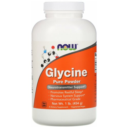 Glycine, Глицин Порошок - 454 г