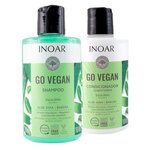 Inoar / Go Vegan (алоэ): Balance шампунь и кондиционер, 2х300 мл - изображение