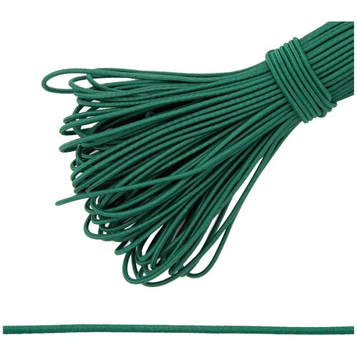 С838 Шнур эластичный 2мм *30м (т.зеленый) 30 м