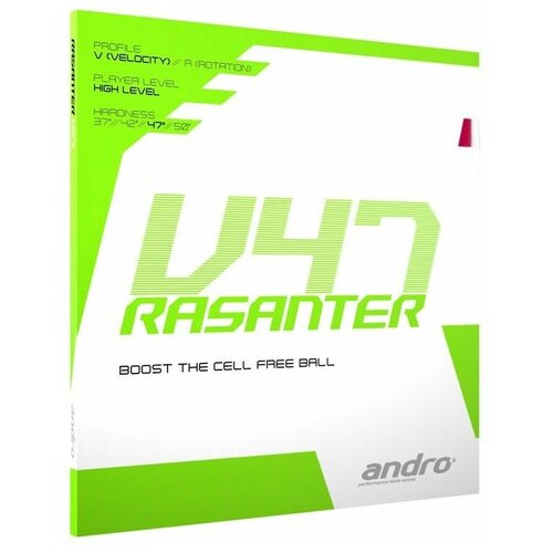 Andro Накладка ANDRO Rasanter V47 (Красный, 2,0)