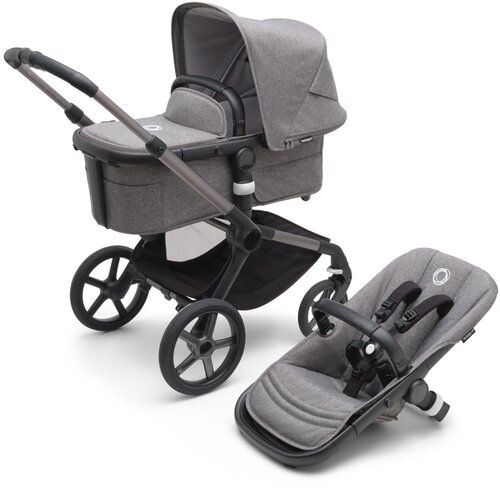 Детская коляска 2 в 1 Bugaboo Fox5 Graphite/Grey Melange/Grey Melange