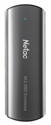 Внешний корпус NETAC WH51 (NT07WH51-32C2) для SSD M.2 SATA/NVMe -> USB3.1 Type-C Алюминий