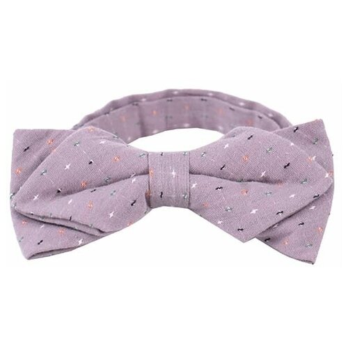 Галстук-бабочка / Street Soul / Soft cotton Уголки Разноцветные нити / серый / (One size)