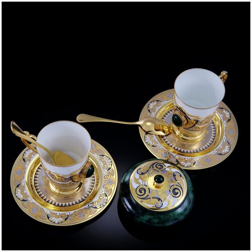 фото Набор кофейный "корона". златоуст русь великая