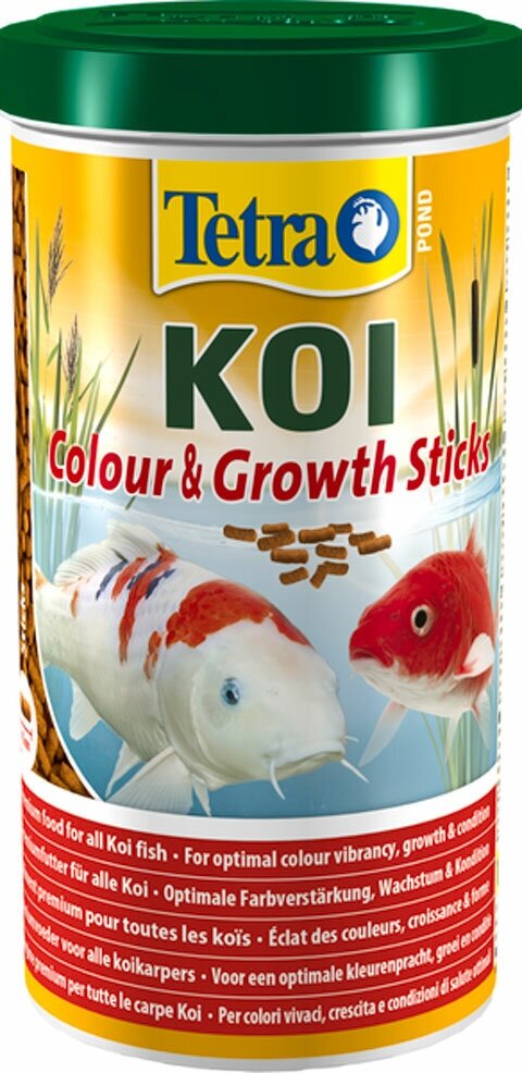TETRA POND KOI STICKS GROWTH — Тетра корм-гранулы для прудовых рыб, для роста (1 л)