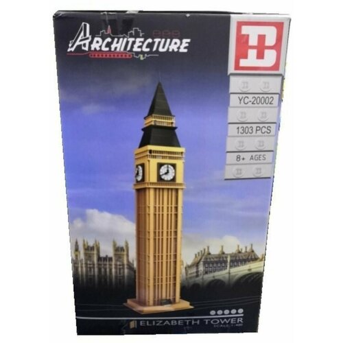 конструктор lego architecture 21013 биг бен 346 дет Конструктор Happy Build Architecture Elizabeth Tower Елизаветинская башня Биг Бен