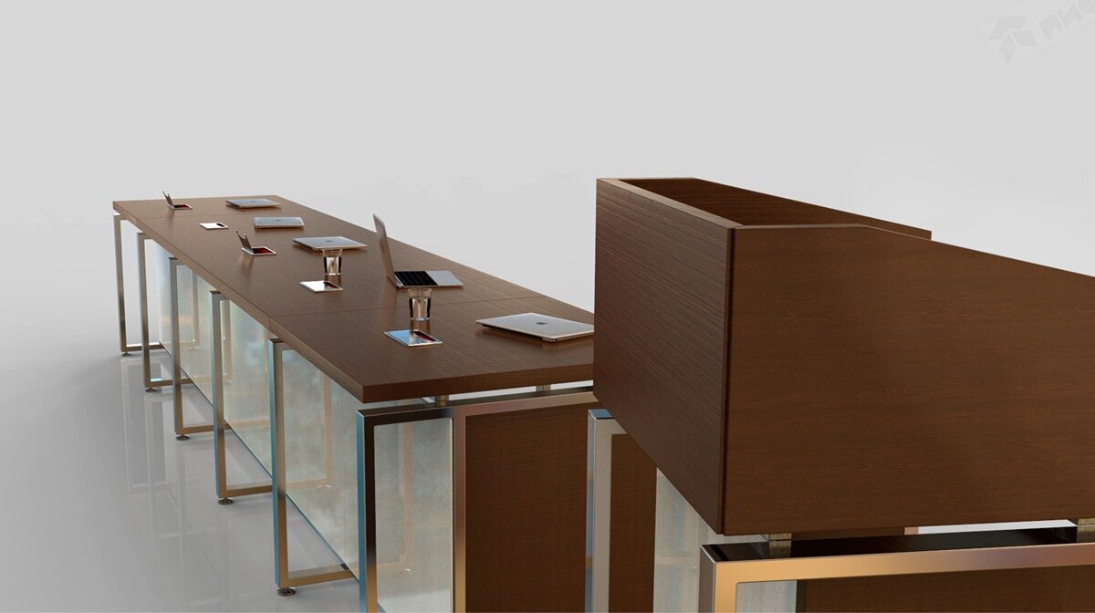 фото Столы президиума Техно венге