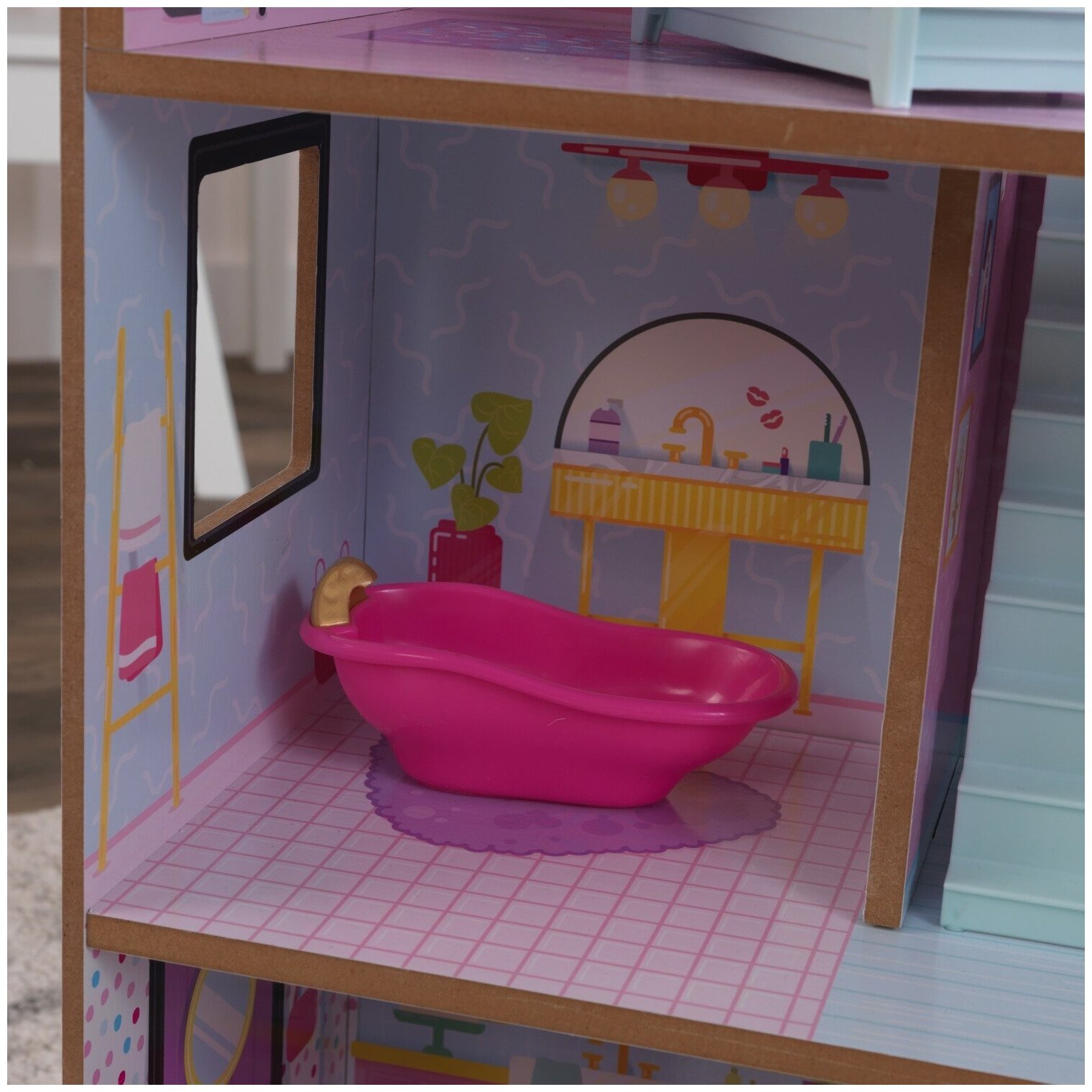 Кукольный домик Лолли с мебелью (10 предметов) KidKraft - фото №7