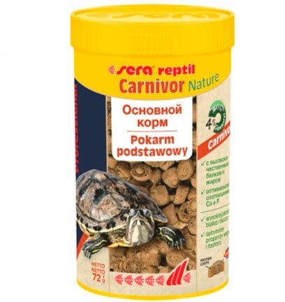 Корм для черепах Sera Reptil Professional Carnivor 250 мл. 72 г. - фотография № 7
